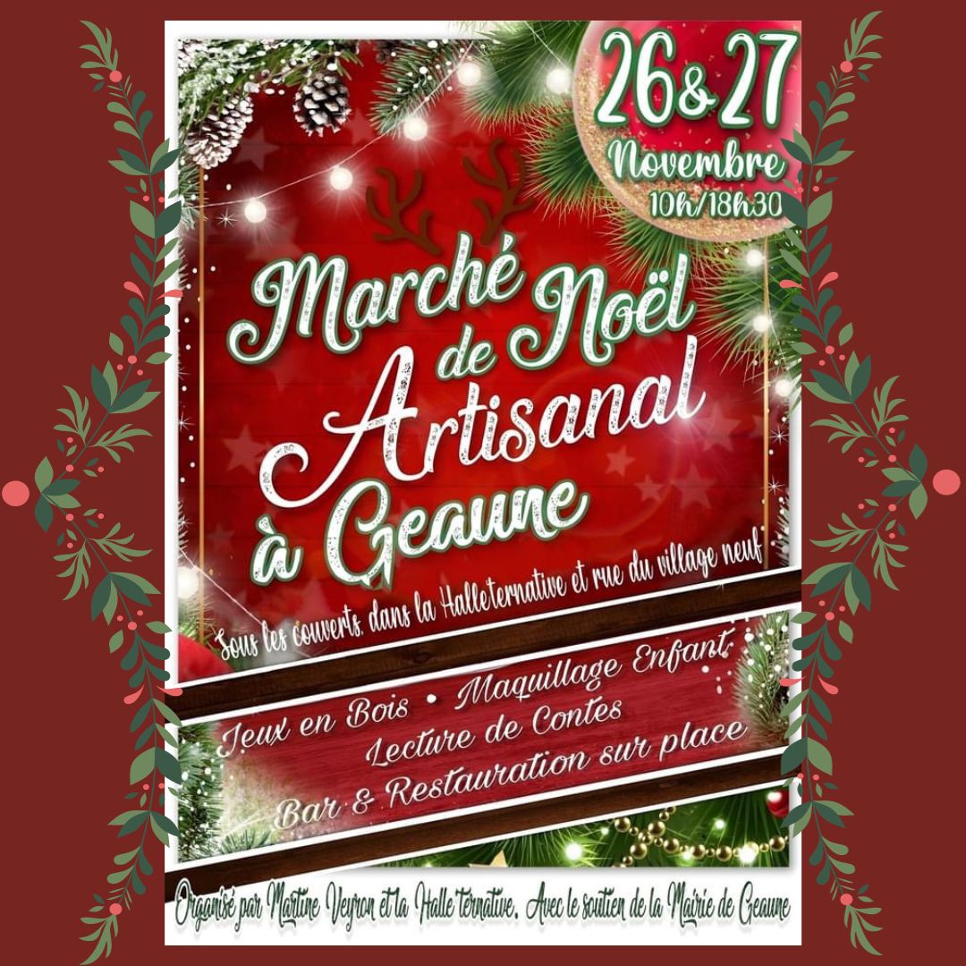 Marché de Noël Artisanal 2022 la Halle'ternative