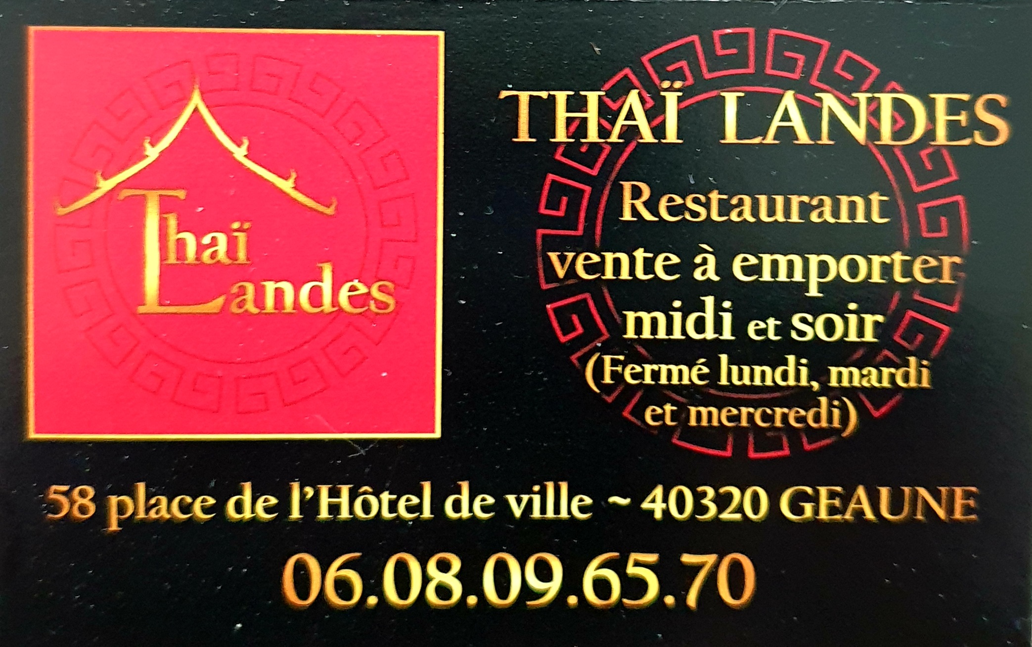 Partenaires Thai Landes spéciale Fête des Mères activité Restaurant thailandais sponsor halleternative